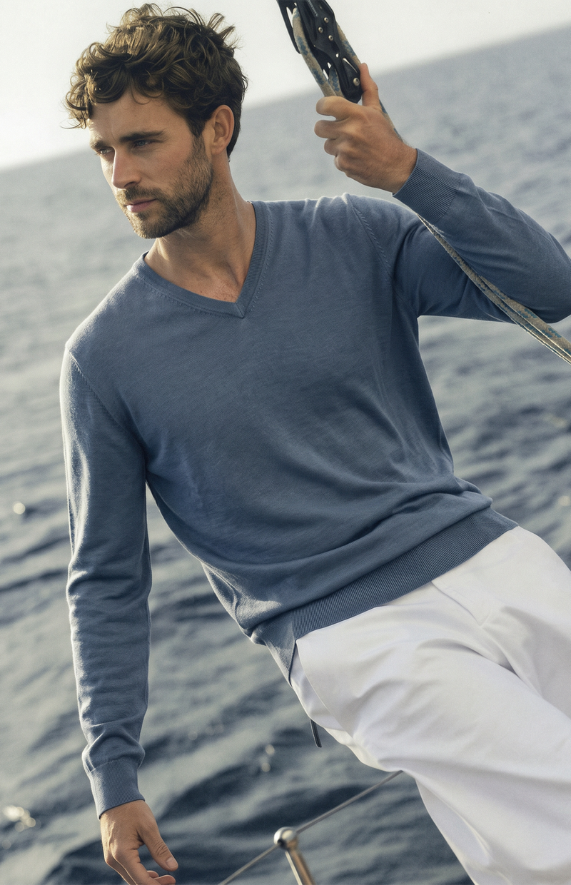 Scollo V Seta Cashmere