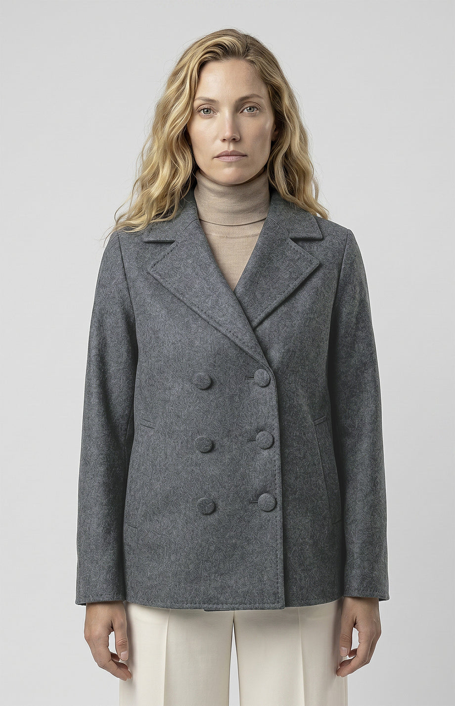 Short double-breasted coat – ONECASHMERE