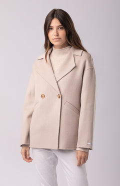 Manteau Femme Allegri Double-Entrée En Cachemire Et Soie - Taille 48 Made In Italy