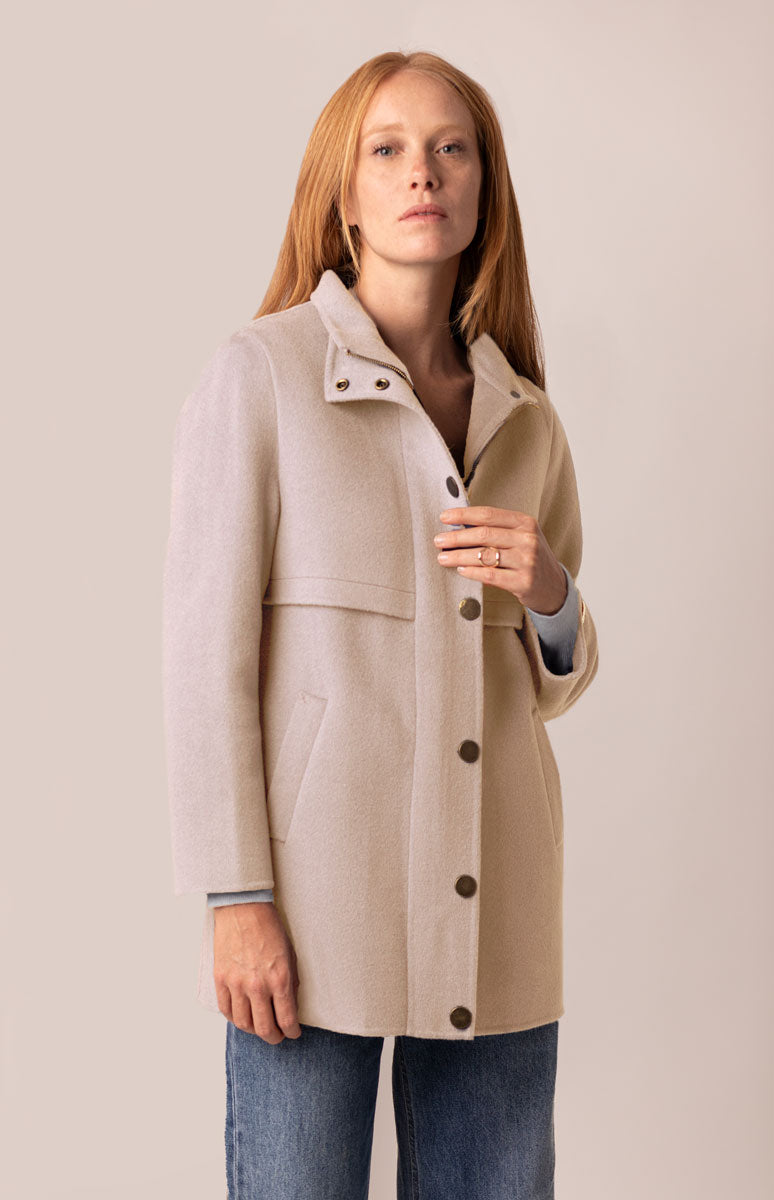 Giacca Vendita Cappotti Donna Cappotto Giacca Collo Alto – ONECASHMERE