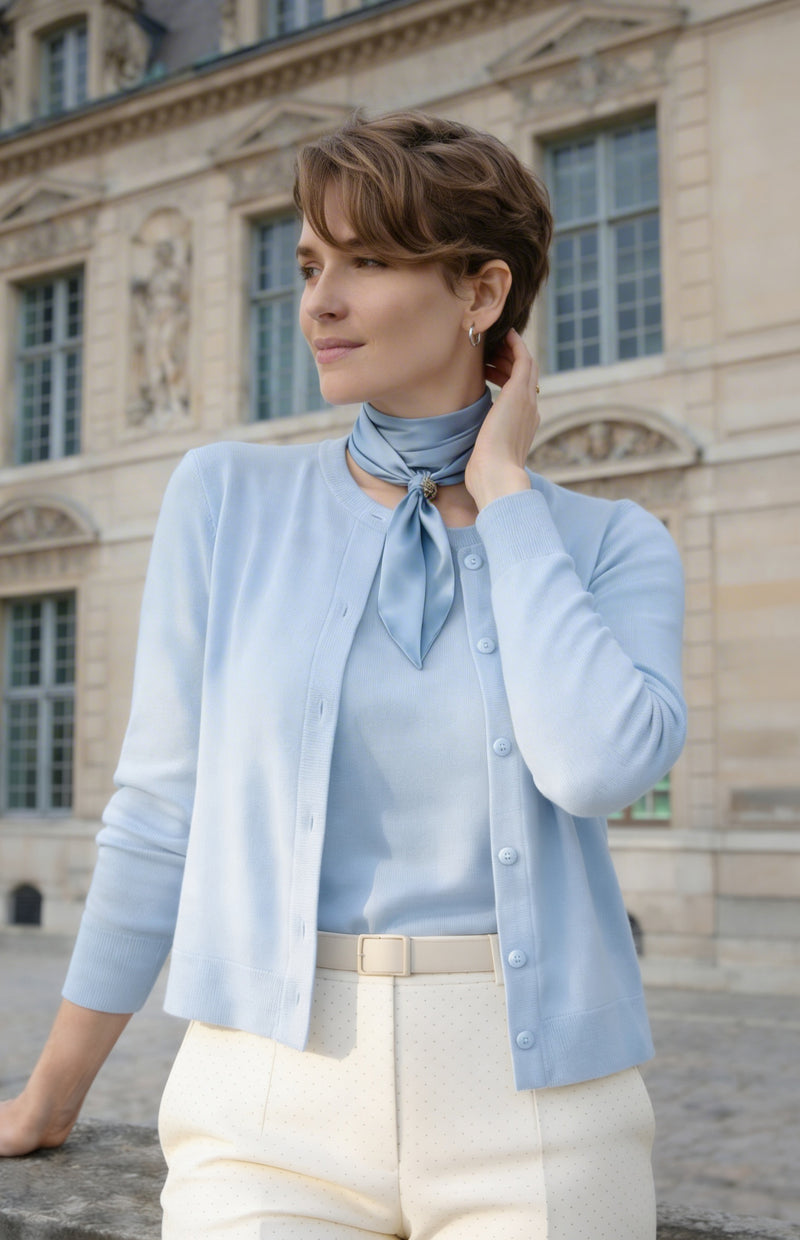 Cardigan Girocollo