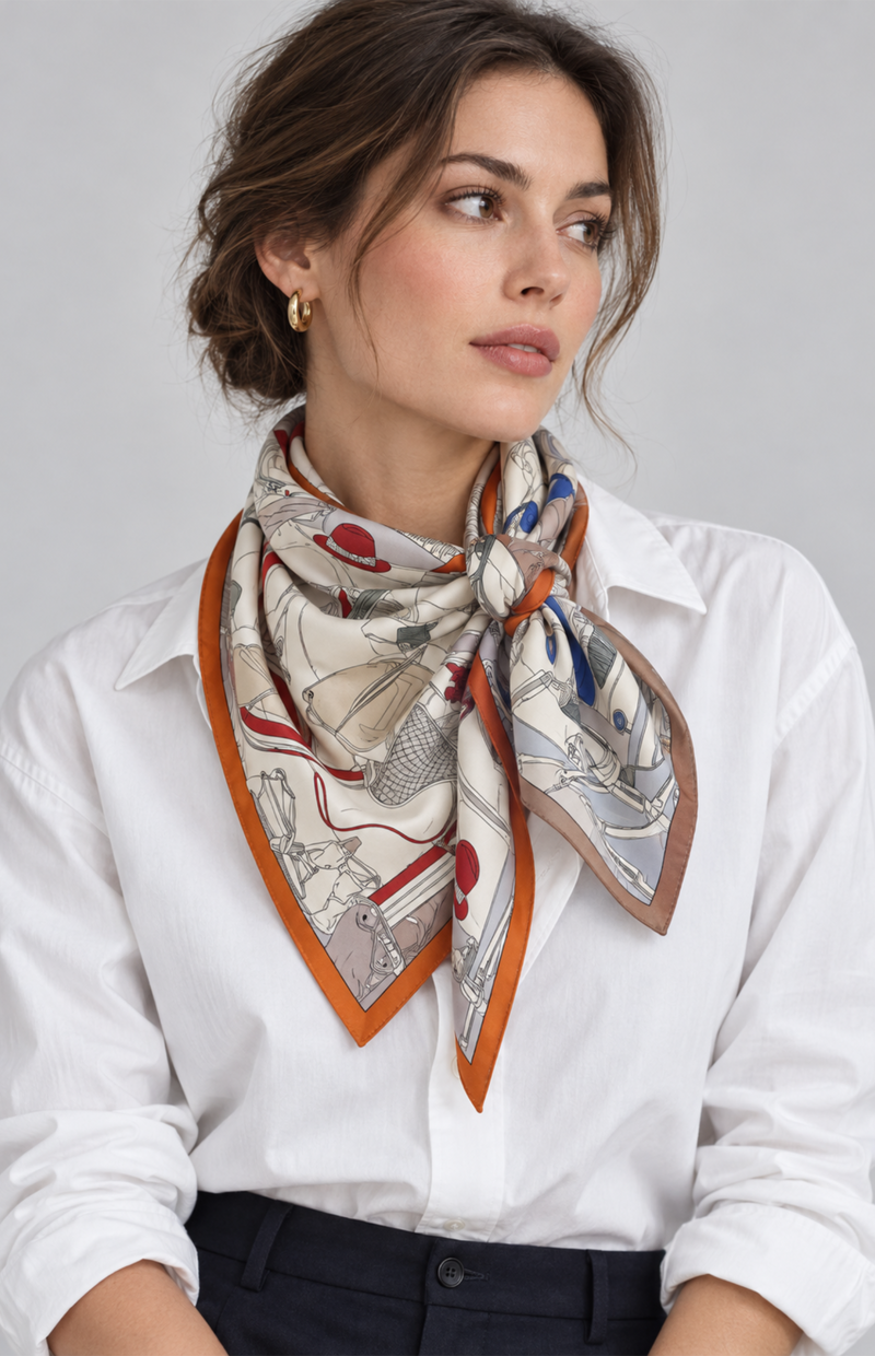 Foulard Quadrato a fantasia