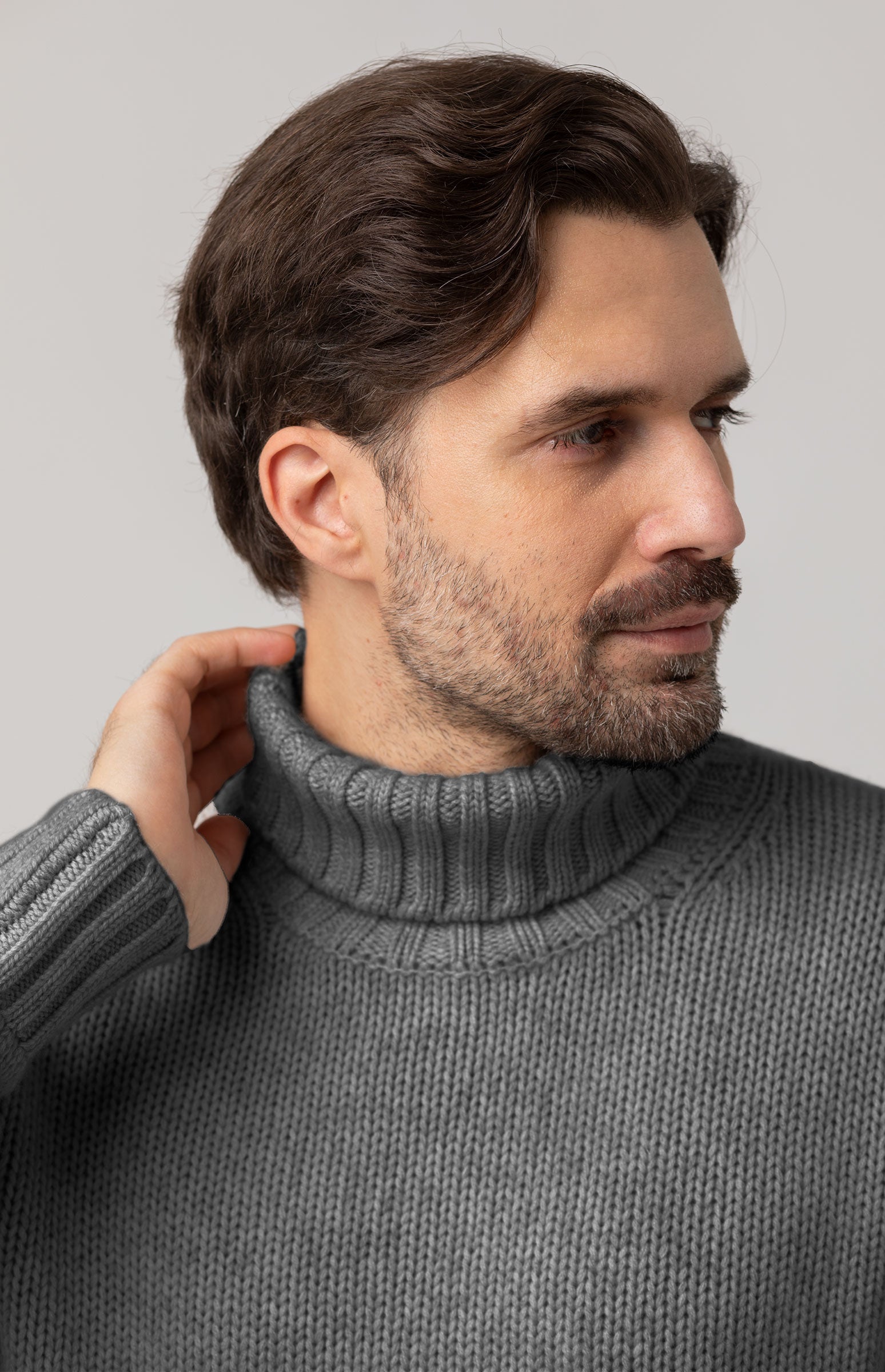 Men's Turtleneck 8-ply – ONECASHMERE - Main Image