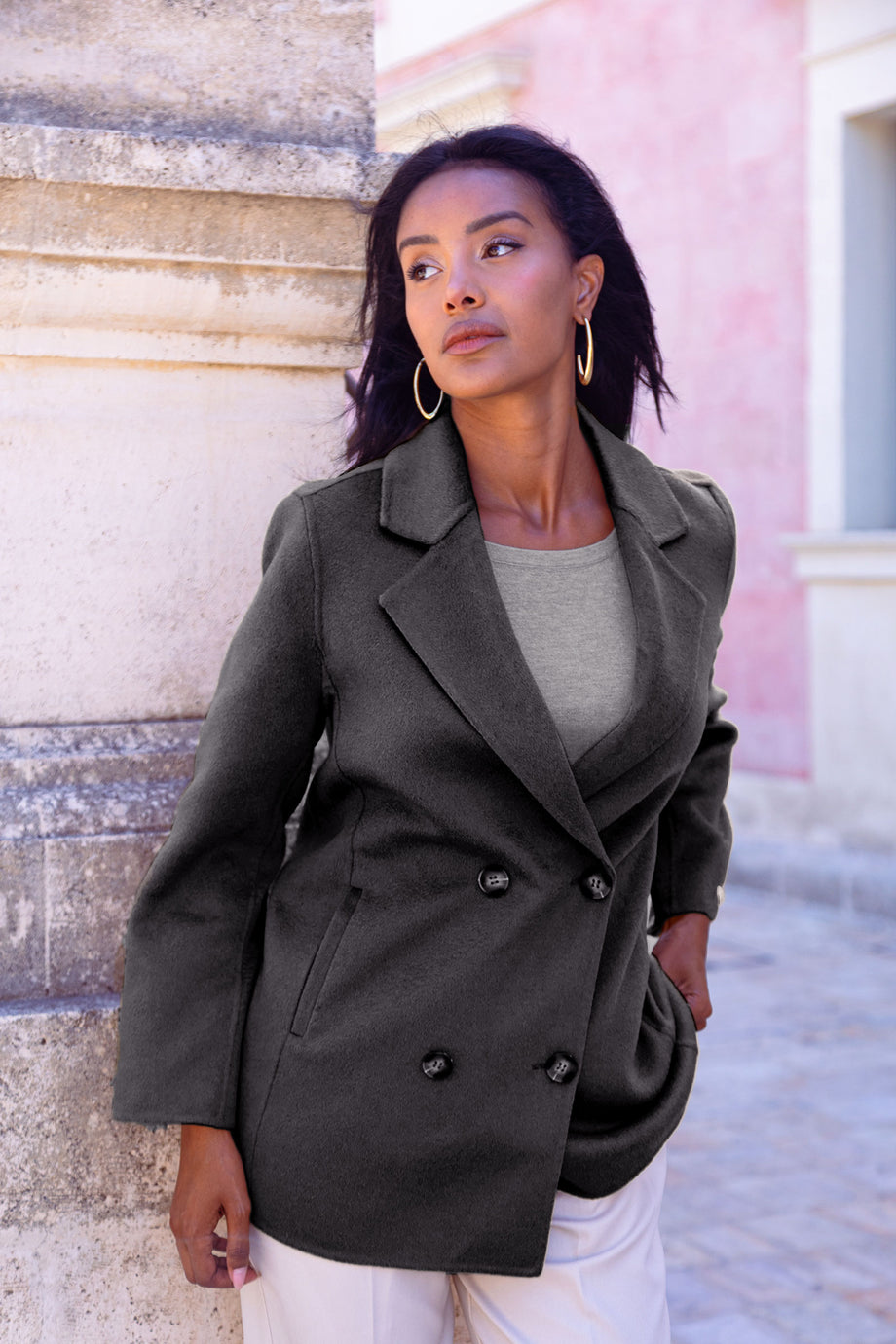 Giacca Donna Da Lavoro O Casual - Doppiopetto, Maniche Lunghe, Leggera, Elegante Per Tutte Le Occasioni