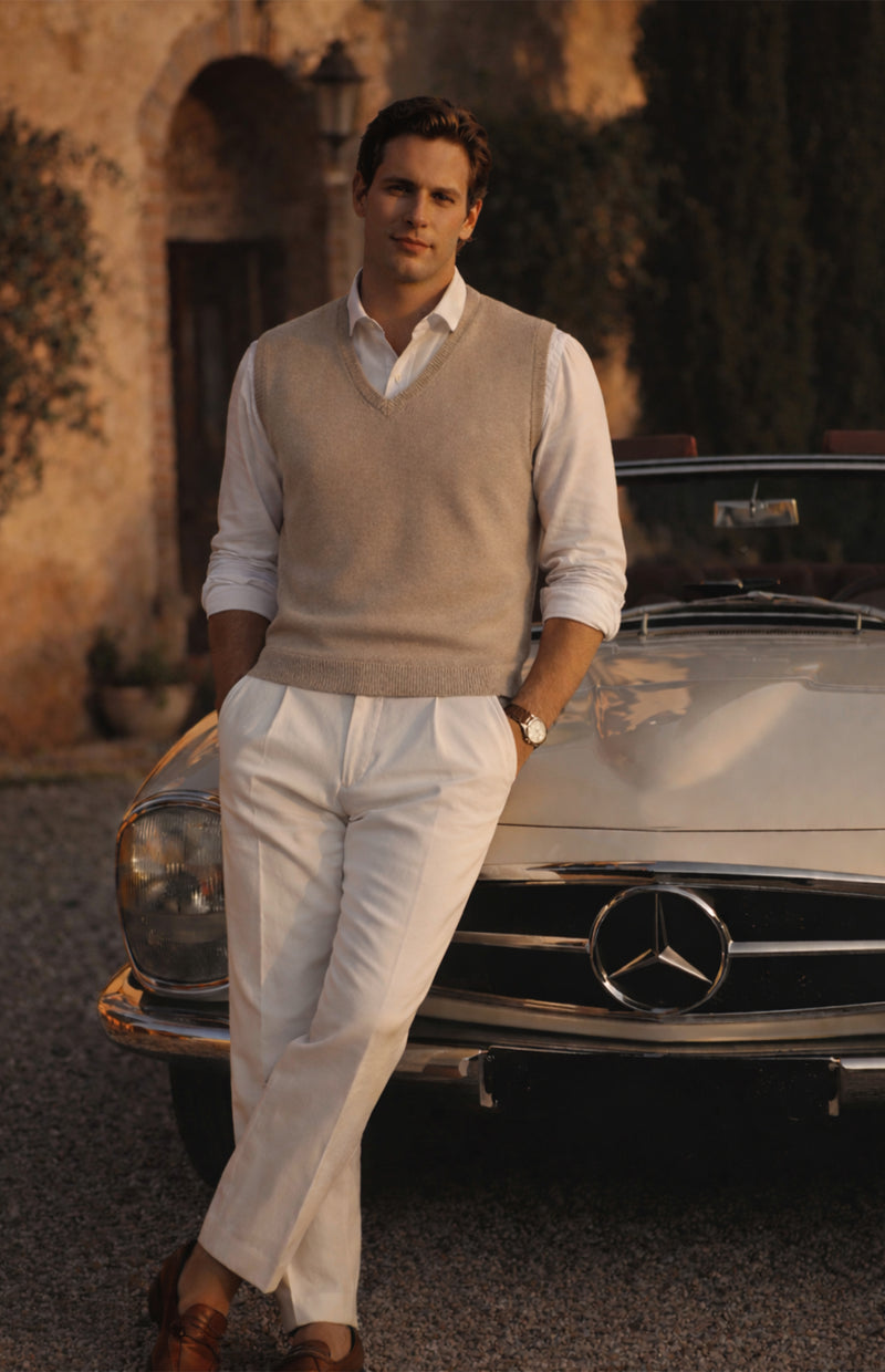 Gilet Uomo Seta-Cashmere
