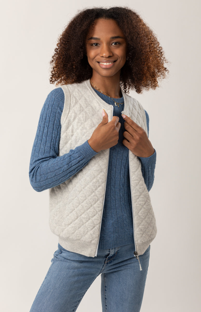 Gilet Coco Trapuntato Donna