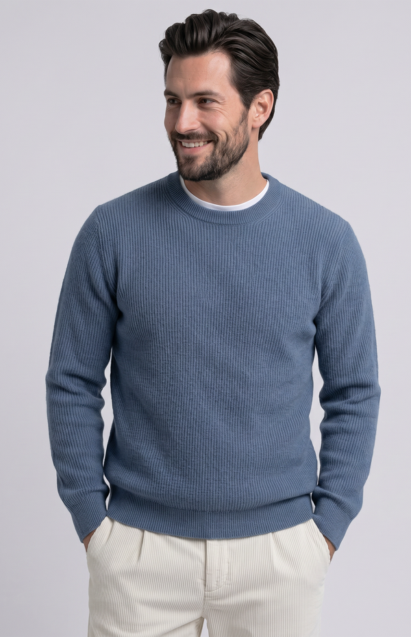 Maglia Girocollo a costa inglese