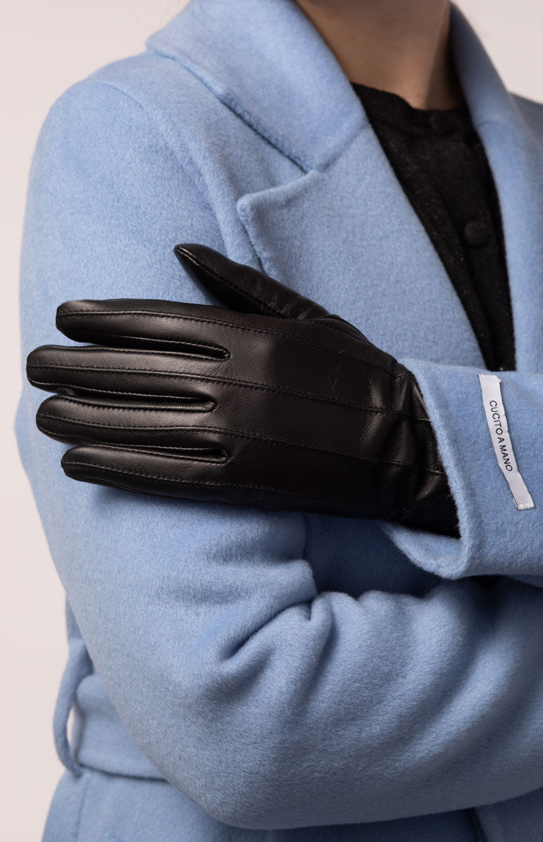 Guanti Eleganti Damco In Vera Pelle Di Agnello Bianca &ndash; Taglia 9 O 3XL &ndash; Foderati In Seta &ndash; Nuovi Con Etichetta