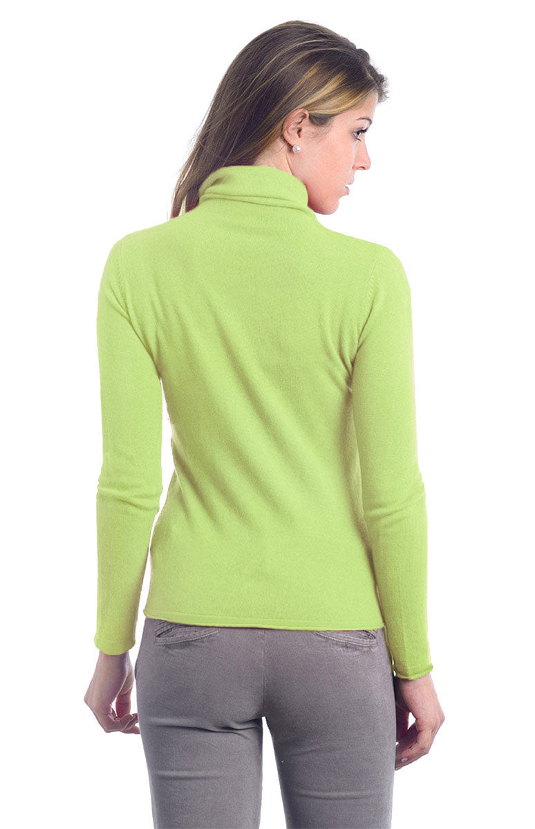 Simple turtleneck sweater in Cashmere for sale online – ONECASHMERE