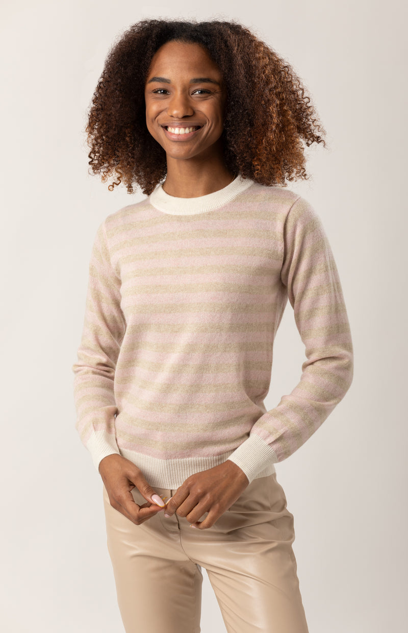 Maglia Girocollo a Righe