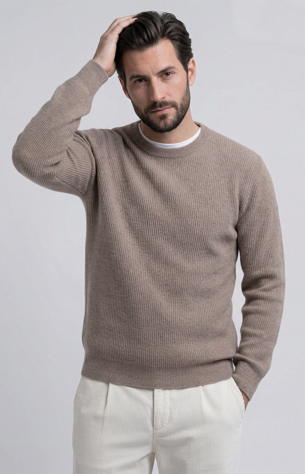 Maglia Girocollo a costa inglese