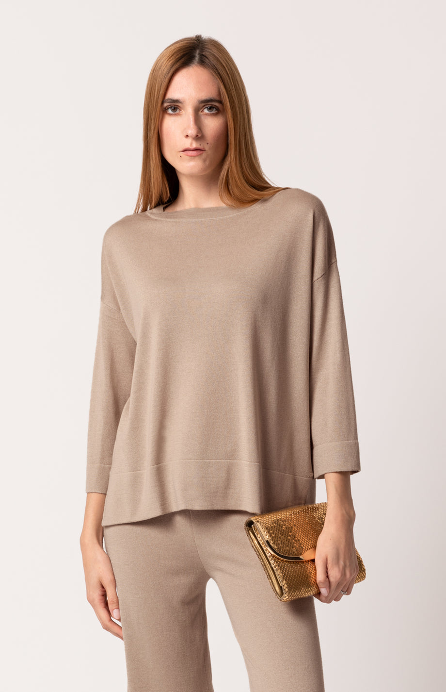 Manica A 3/4 - T-shirt Da Donna / T-shirt, Top E Bluse Da Donna Manica A 3/4 - T-shirt Da Donna / T-shirt, Top E Bluse Da Donna