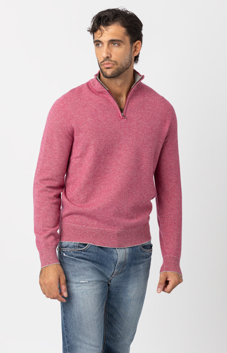 Men's half zip sweater