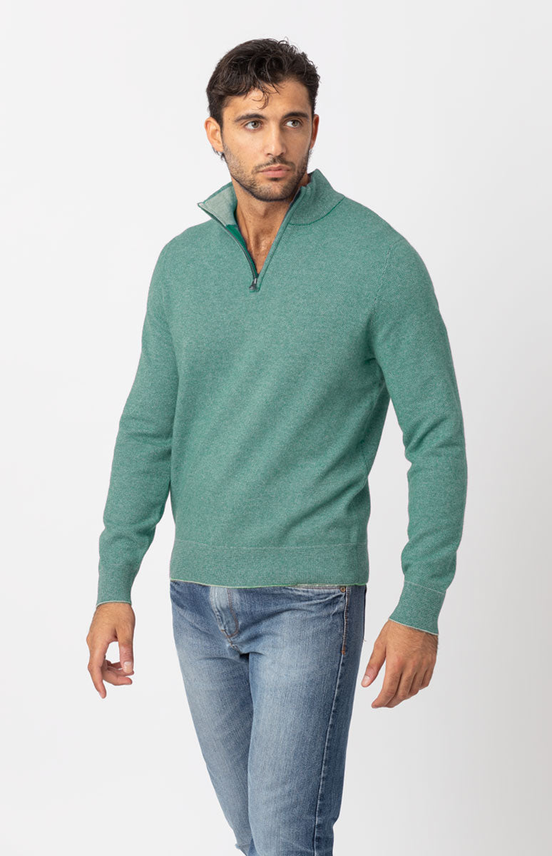 Men's half zip sweater – ONECASHMERE