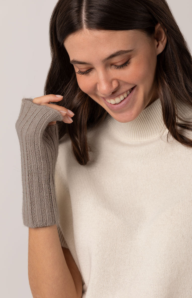 Manicotto a coste Donna