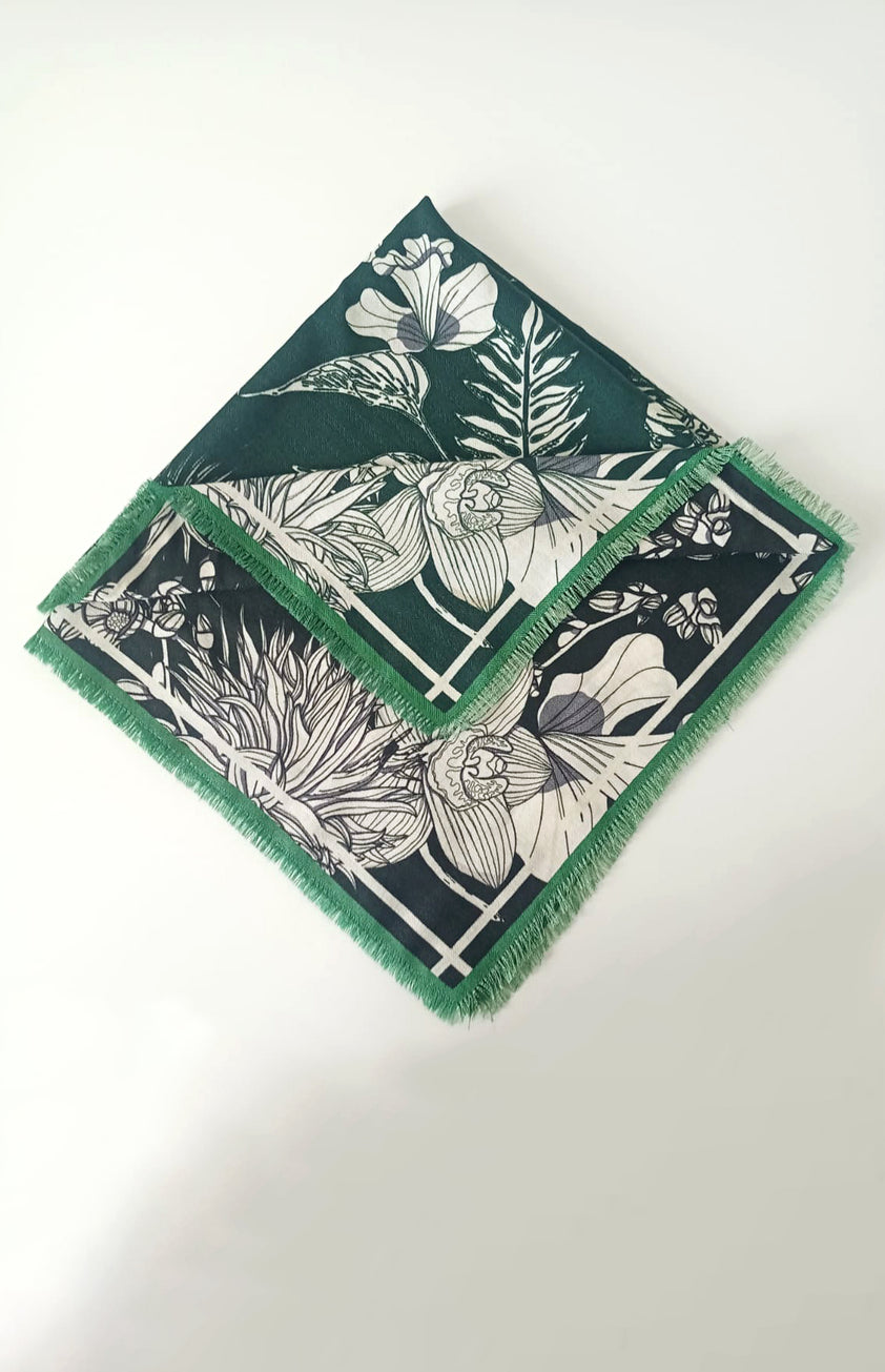Foulard Pashmina Fantasia Sorbino 100% Coton - Neuf Avec étiquettes - Italie - Livraison Express