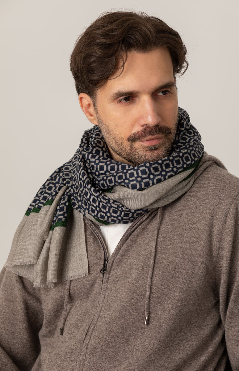 Sciarpa Corta Sciarpe In Cashmere Uomo Accessori Sciarpa Uomo