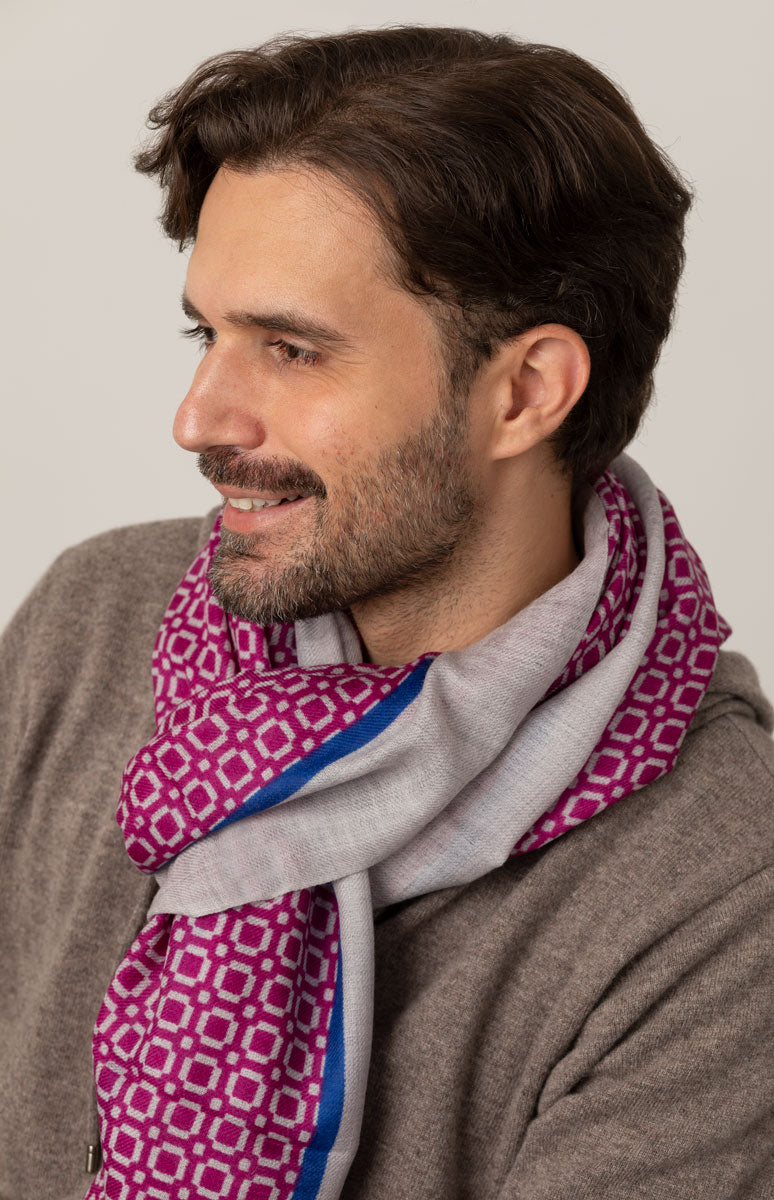 Pashmina Uomo Jacquard