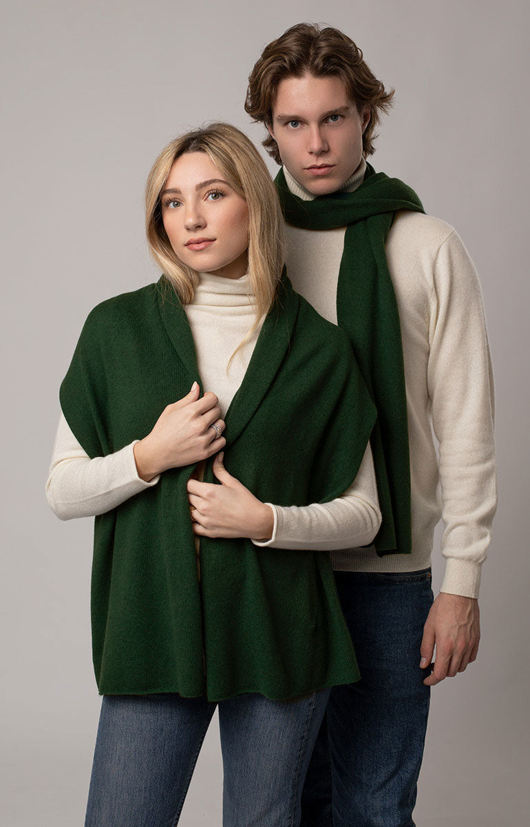 Sciarpa Cashmere Rigenerato Sandro Verde - Rifò Sciarpa Cashmere Rigenerato Sandro Verde - Rifò