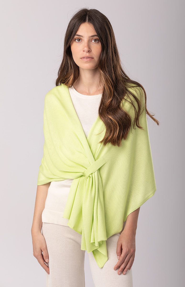 Stola Donna Elegante In Pizzo - Scialle Cerimonia Con Frange, Lunghezza 202cm - Foto 7