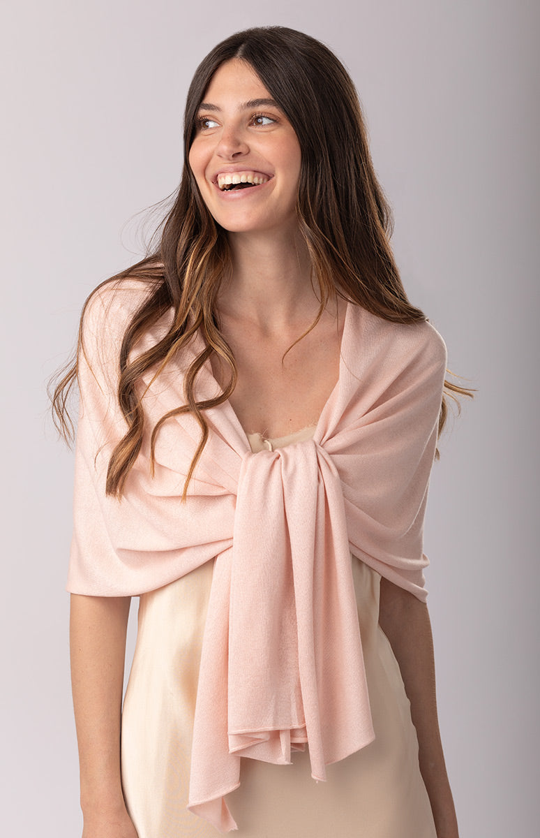 Silk and Cashmere Shawl Stole ONECASHMERE