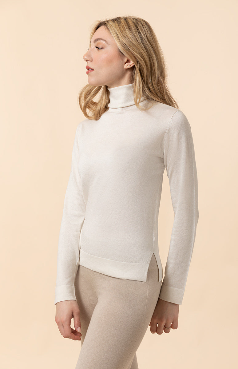 Women's Silk Cashmere High neck