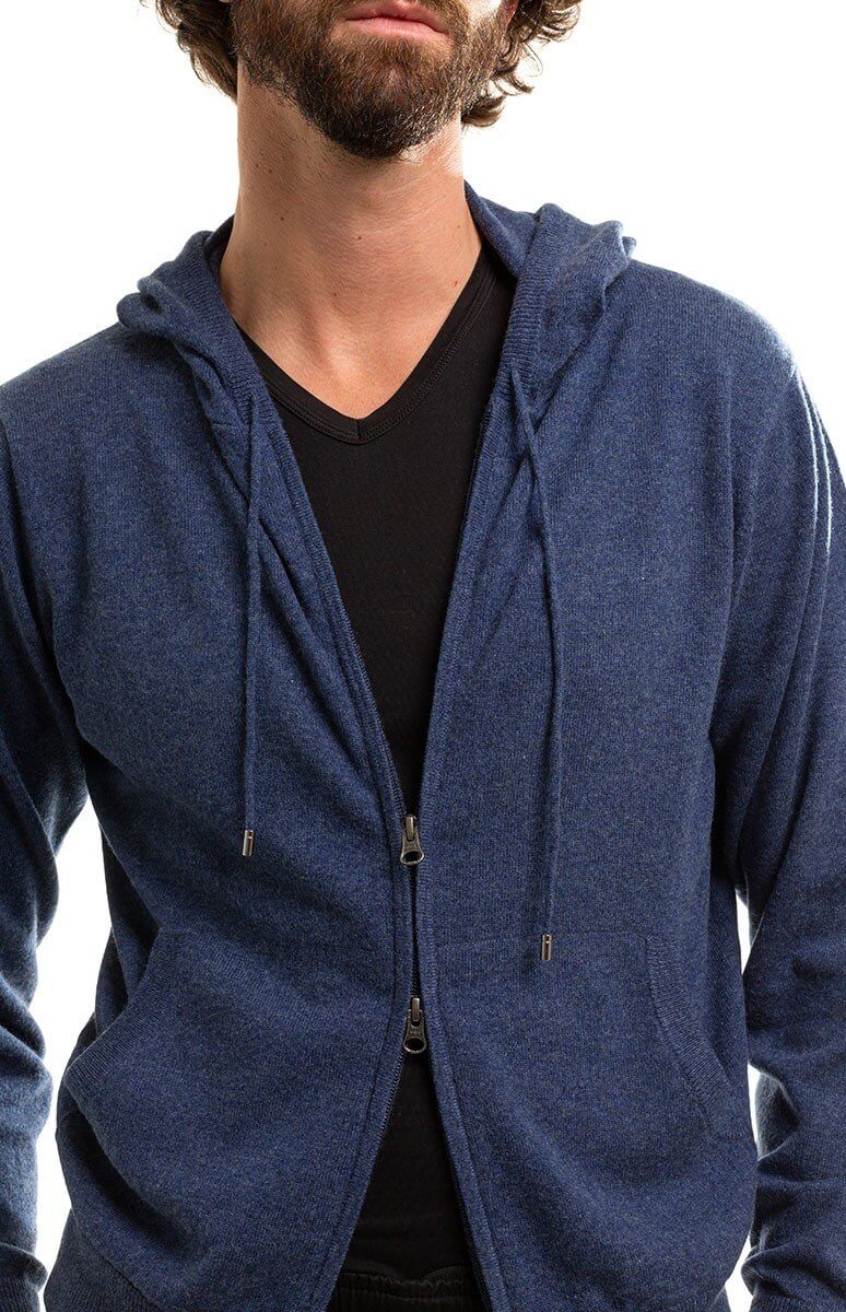 Felpa cashmere shop con cappuccio uomo