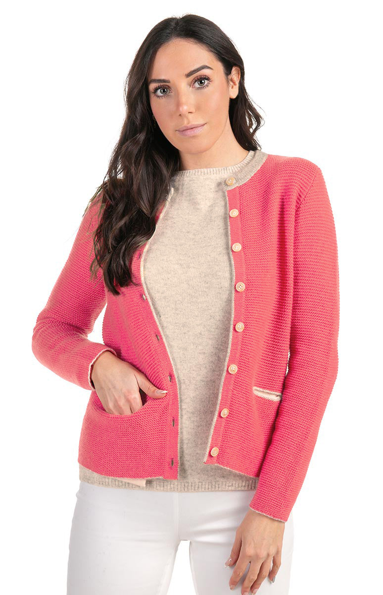 Women's Cardigan Jacket 4-ply – ONECASHMERE - Main Image