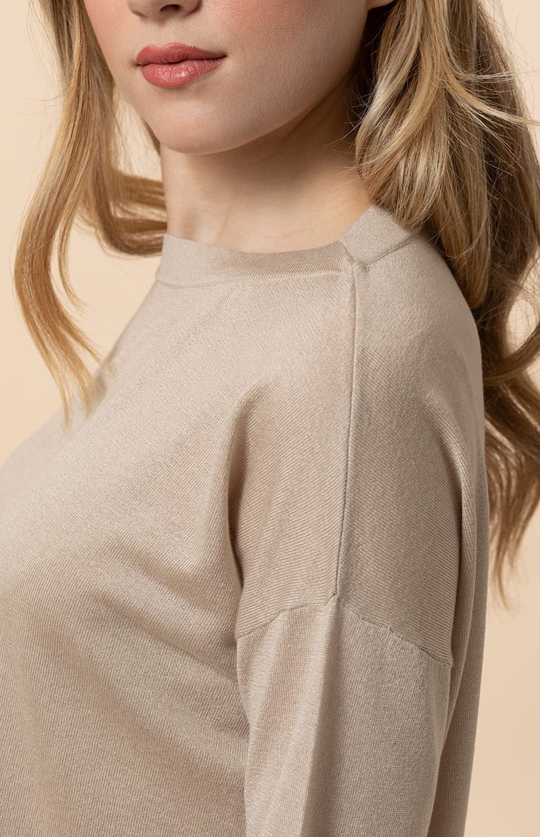 Pull Femme 100% Cachemire VANISE' - Noir - Taille Over (modèle V24756) - Fabriqué En Italie - Neuf Avec étiquettes