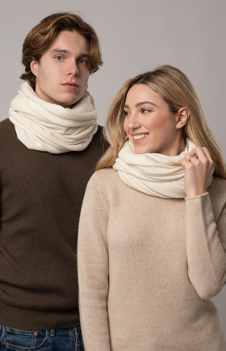 Double Unisex Cashmere Neck Warmer for Sale Online – ONECASHMERE