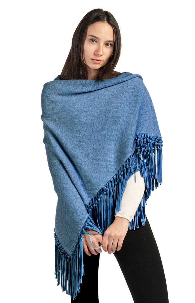 2-ply Shawl with fringes – ONECASHMERE