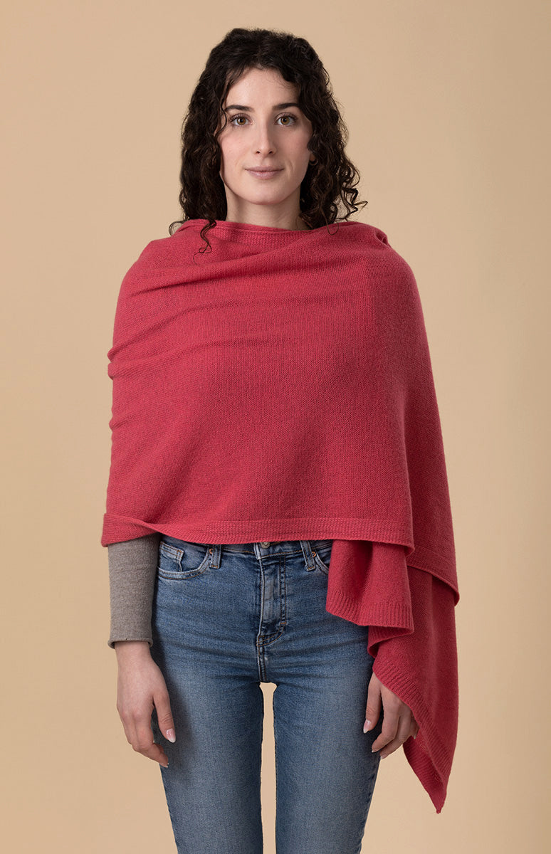 Brave Soul - Cardigan girocollo a maniche corte rosso con cuciture a vista Brave Soul - Cardigan girocollo a maniche corte rosso con cuciture a vista