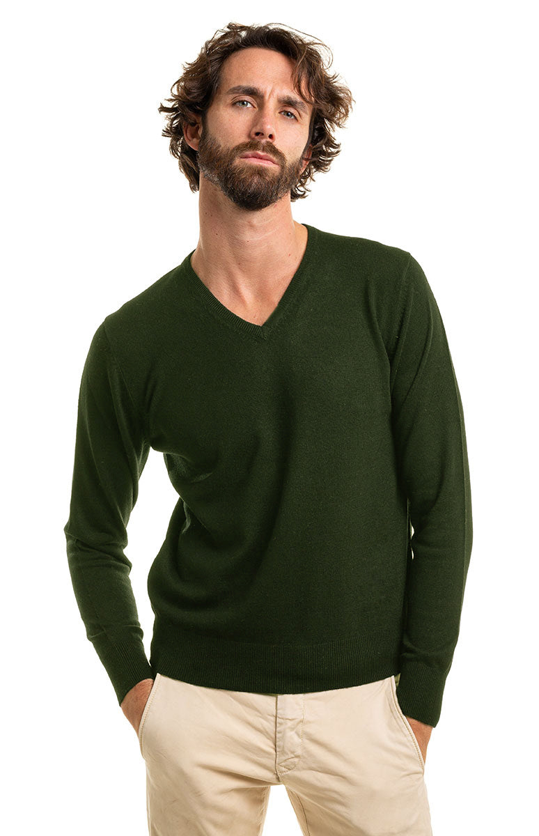 Acquista Maglione da uomo lavorato a maglia con scollo a V, modello a Acquista Maglione da uomo lavorato a maglia con scollo a V, modello a